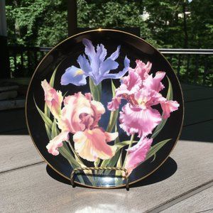 DANBURY MINT DECORATIVE IRIS PLATE